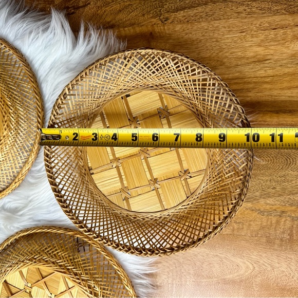 Vintage Boho Home Decor Set of 6 Plates Wall Art - Picture 8 of 9